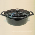 Staub Style Enamel Gusseisen Kochgeschirr Oval Form Größe 29X21cm